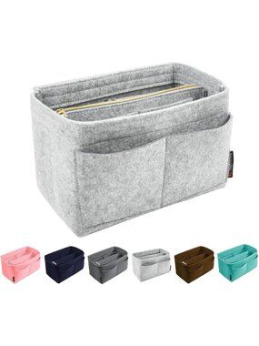 Purse Organizer Insert - Felt Tote Bag Dividers, 5 Sizes for Handbag Storage